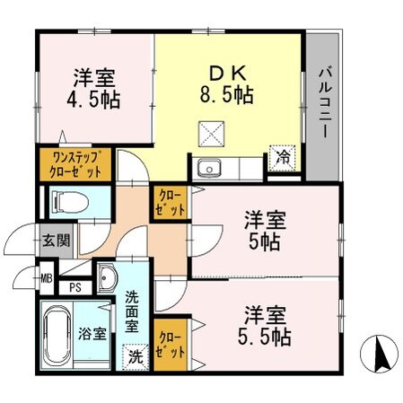 ウィルヴィラージュIIの物件間取画像